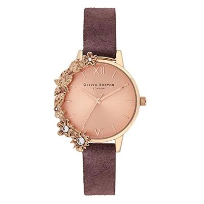 часовник,часовници,olivia,burton,ob16cb21,woman,watch,golden,brown,pink