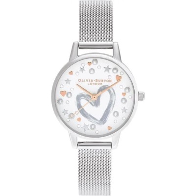 часовник,часовници,olivia,burton,ob16lh12,watch,silver,(silver,silver,white)