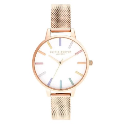 часовник,часовници,olivia,burton,ob16rb24,watch,golden,(pink,pink,white)