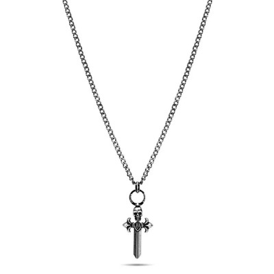 бижутерия,police,pejgn2112801,necklace,silver,(grey)