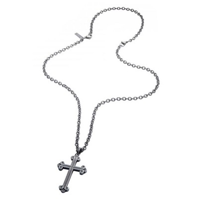 бижутерия,police,pj26552blk.02,necklace,silver