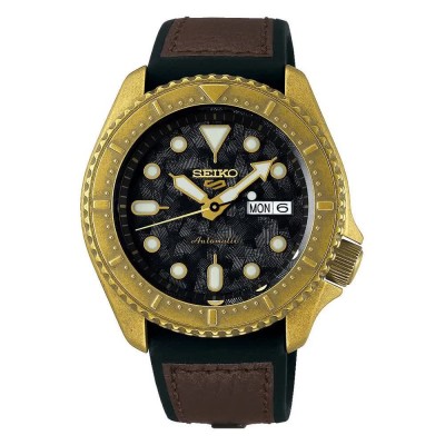 часовник,часовници,seiko,srpe80k1,watch,brown,(golden,brown,black)