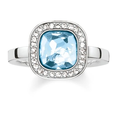 бижутерия,thomas,sabo,tr2029,059154,ring,clear,(silver)