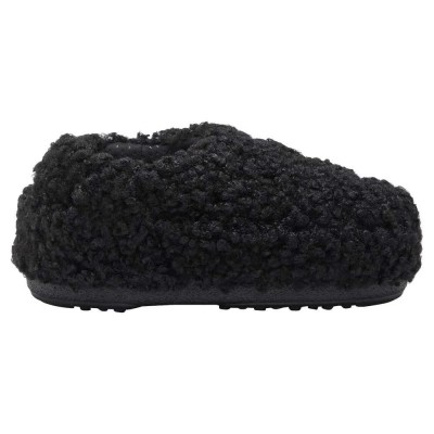 пантофи,дамски,пантофи,moon,boot,band,faux,curly,slippers,black,(black)