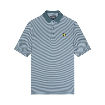 мъжки,блузи,с,яка,lyle,&,scott,microstripe,short,sleeve,polo,blue,(iron,blue,c.blue)