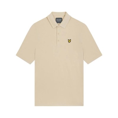 мъжки,блузи,с,яка,lyle,&,scott,monogram,jacquard,short,sleeve,polo,beige,(sand,dune)