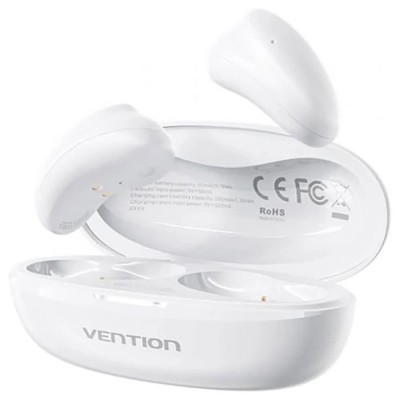 слушалки,слушалки,vention,tiny,t11,nbjw0,tws,wireless,earphones,white