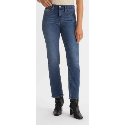 дънки,дамски,панталони,levi´s,®,724™,straight,high,waist,jeans,dark,indigo,flat,finish,bringing,the,game,(blue)