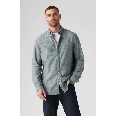 риза,с,дълъг,ръкав,мъжки,ризи,levi´s,®,authentic,button,down,long,sleeve,shirt,dark,indigo,worn,in,(grey)