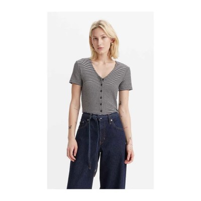 тениска,мъжки,тениски,дамски,тениски,levi´s,®,muse,short,sleeve,t,shirt,grey,(black,vanilla,stripe,ca)