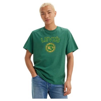 тениска,мъжки,тениски,levi´s,®,relaxed,fit,short,sleeve,t,shirt,green,varsity,logo,patc,(green)
