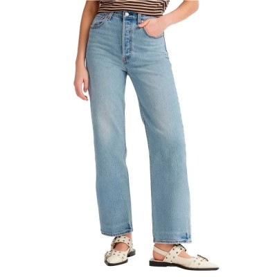 дънки,дамски,панталони,levi´s,®,ribcage,straight,ankle,jeans,med,indigo,flat,finish,(blue)