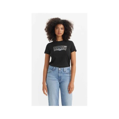 тениска,дамски,тениски,levi´s,®,the,perfect,short,sleeve,t,shirt,black,(black,sunrise,bw,shine)