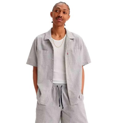 риза,с,къс,ръкав,мъжки,ризи,levi´s,®,the,standard,camp,short,sleeve,shirt,multi,color,farrah,day,shorts,(grey)