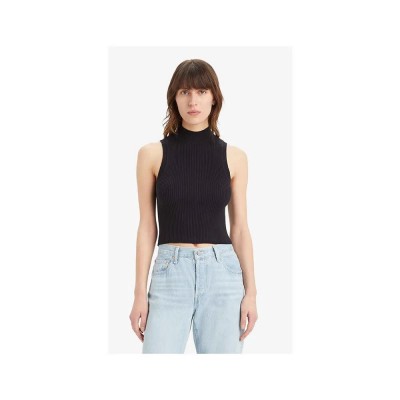 тениска,дамски,тениски,levi´s,®,tulip,sleeveless,t,shirt,black,(black)