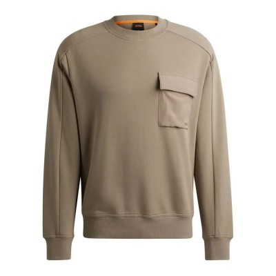 блуза,мъжки,пуловери,boss,10244192,sweatshirt,open,brown,(brown)