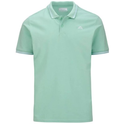 мъжки,блузи,с,яка,kappa,ezio,korporate,short,sleeve,polo,green,lichen,white,(green)