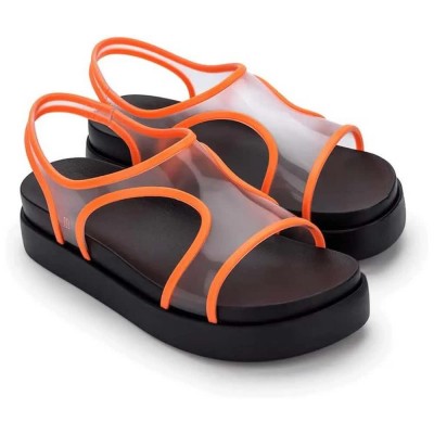 сандали,дамски,сандали,и,чехли,melissa,bikini,platform,sandals,orange,(black,orange,transparent)