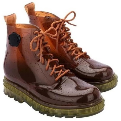 обувки,дамски,боти,дамски,високи,обувки,за,ходене,melissa,coturno,+,victor,&,rolf,rain,boots,brown,(clear,brown,yellow)