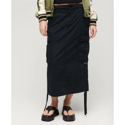 пола,дамски,поли,и,рокли,superdry,cargo,midi,skirt,black