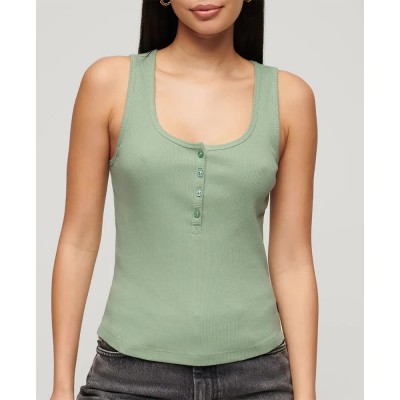 тениска,дамски,тениски,superdry,essential,button,down,sleeveless,t,shirt,light,jade,green,(green)