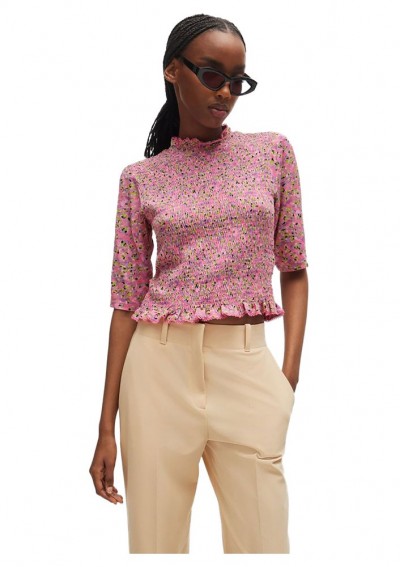тениска,дамски,тениски,hugo,dandelia,10257652,short,sleeve,t,shirt,pink