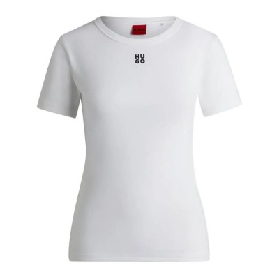 тениска,дамски,тениски,hugo,deloris,10258222,short,sleeve,t,shirt,white