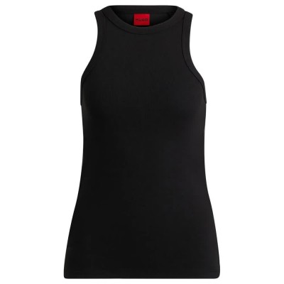тениска,дамски,тениски,hugo,the,plain,10258222,sleeveless,t,shirt,black,(black)