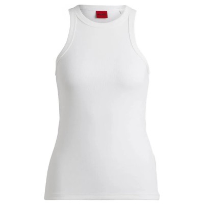 тениска,дамски,тениски,hugo,the,plain,10258222,sleeveless,t,shirt,white
