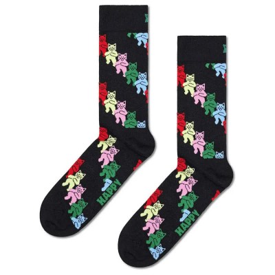 чорапи,мъжки,чорапи,happy,socks,dancing,cats,crew,socks,black,(black)