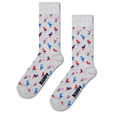 чорапи,мъжки,чорапи,happy,socks,flamingo,crew,socks,multicolor,(light,grey)