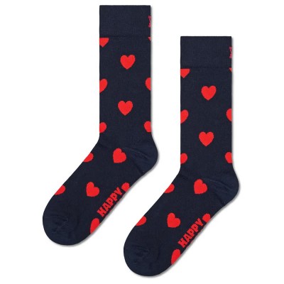 чорапи,мъжки,чорапи,happy,socks,heart,crew,socks,blue,(navy)