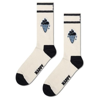 чорапи,мъжки,чорапи,happy,socks,ice,cold,crew,socks,beige,(white)