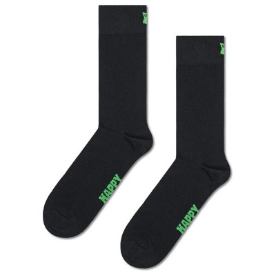 чорапи,мъжки,чорапи,happy,socks,solid,crew,socks,black