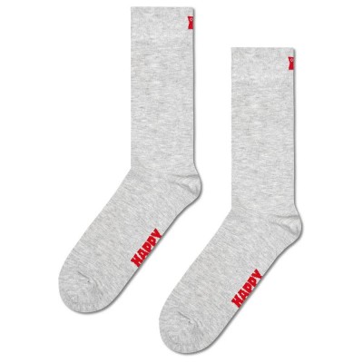 чорапи,мъжки,чорапи,happy,socks,solid,crew,socks,grey