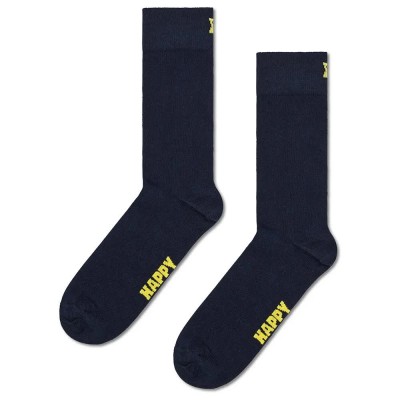 чорапи,мъжки,чорапи,happy,socks,solid,crew,socks,black,(navy)