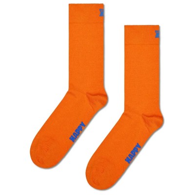 чорапи,мъжки,чорапи,happy,socks,solid,crew,socks,orange