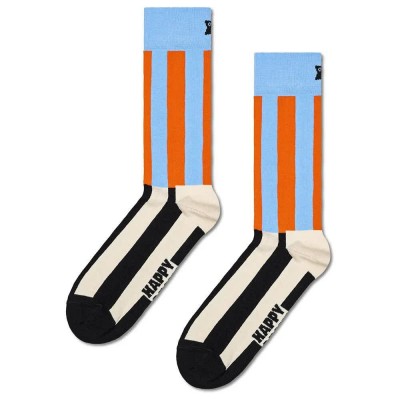 чорапи,мъжки,чорапи,happy,socks,striped,crew,socks,multicolor,(white)