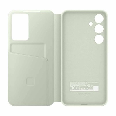 други,аксесоари,samsung,galaxy,s24+,smart,view,wallet,flip,phone,case,clear,(light,green)