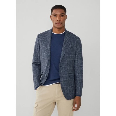 яке,мъжки,якета,hackett,mouline,fancy,chk,jacket,navy,grey,(grey)