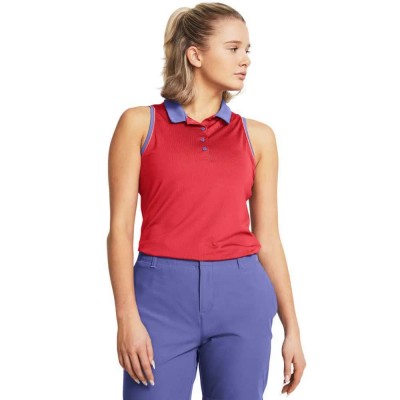 дамски,блузи,с,яка,under,armour,golf,playoff,jacquard,woman,sleeveless,polo,red,(starlight,red,solstice,starlight)