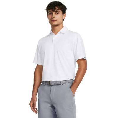 блуза,с,яка,мъжки,блузи,с,яка,under,armour,golf,tee,to,green,lb,short,sleeve,polo,white,(white,pitch,gray)