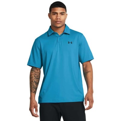блуза,с,яка,мъжки,блузи,с,яка,under,armour,golf,tee,to,green,short,sleeve,polo,blue,(capri,black)