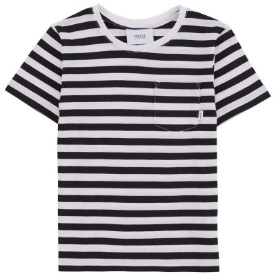 тениска,детски,тениски,makia,verkstad,short,sleeve,t,shirt,multicolor,(black,white)