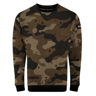 суичър,мъжки,пуловери,kumu,deception,crewneck,hoodie,brown,(cammo)