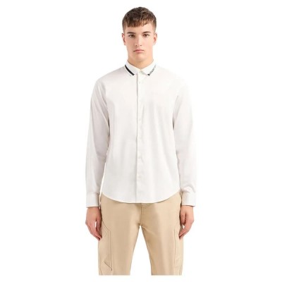 риза,с,дълъг,ръкав,мъжки,ризи,armani,exchange,3dzcl6,zn10z,long,sleeve,shirt,beige,(off,white)
