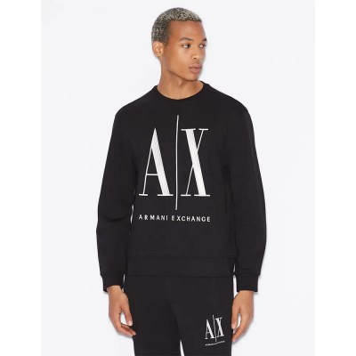 блуза,мъжки,пуловери,armani,exchange,8nzmpa,zj1zz,sweatshirt,black,(black)