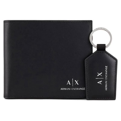 портфейли,и,портмонета,armani,exchange,set,958487,cc845,wallet,black