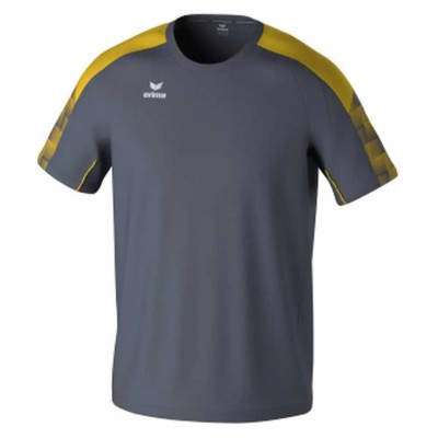 тениска,мъжки,тениски,erima,evo,star,short,sleeve,t,shirt,slate,grey,yellow,(grey)