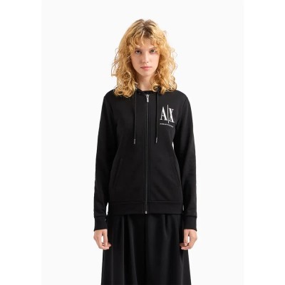 блуза,дамски,блузи,armani,exchange,8nym22,yj68z,full,zip,sweatshirt,black